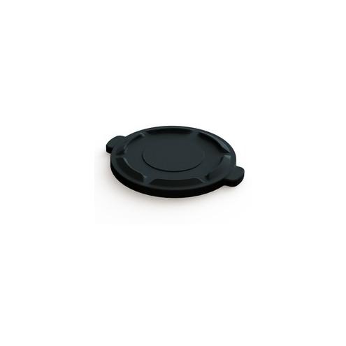 Value-Plus Lid for 20 Gallon Black Trash Can - Black