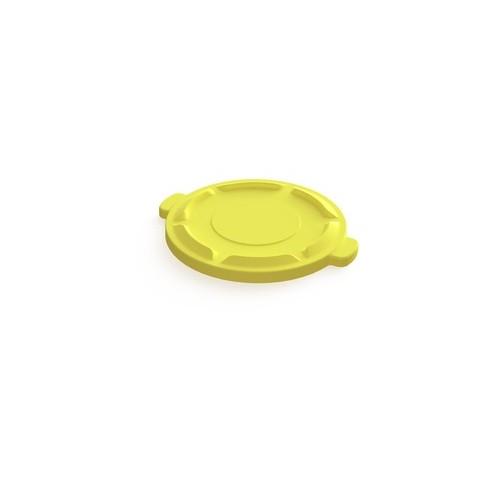 Value-Plus Lid for 32 Gallon Yellow Trash Can - Yellow