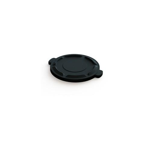 Value-Plus Lid for 44 Gallon Black Trash Can - Black