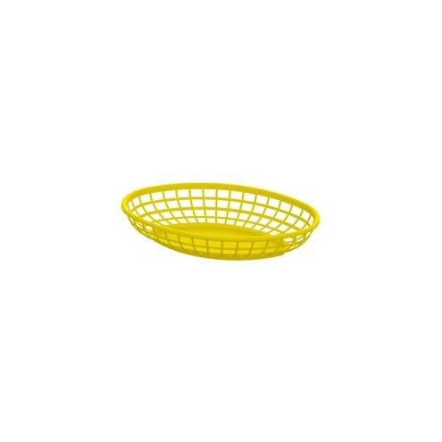 Value-Plus Containers - 9.75" Length 6" Width Basket - Serving - Yellow