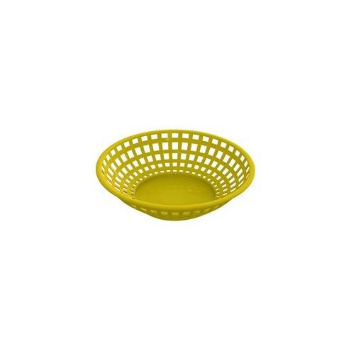Impact Products Food Basket Round Yellow - 8" Diameter Basket - Serving - Yellow