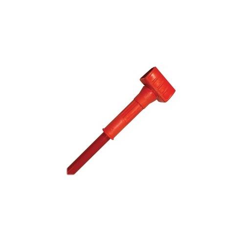 Tymsaver II Plastic Mop Handle - Orange - Fiberglass, Plastic - 12 / Carton