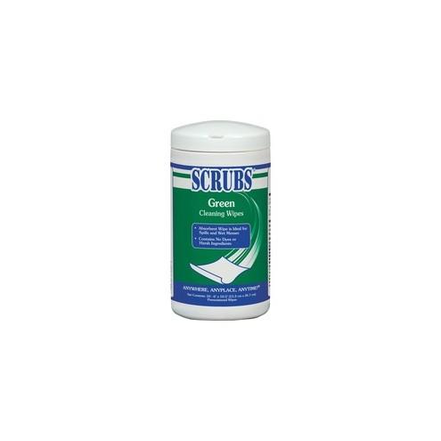 SCRUBS Green Cleaning Wipes - Wipe - Citrus Scent - 6" Width x 10.50" Length - 50 / Each - White