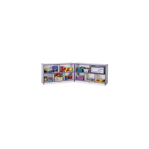 Rainbow Accents Fold-n-Lock Storage Shelf - 29.5" Height x 96" Width x 15" Depth - Purple - Hard Rubber - 1Each