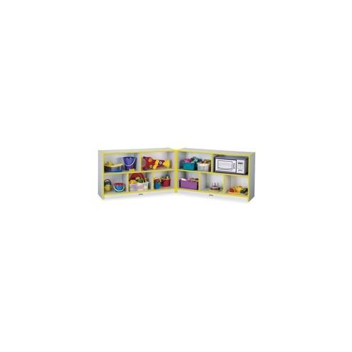 Rainbow Accents Fold-n-Lock Storage Shelf - 29.5" Height x 96" Width x 15" Depth - Yellow - Hard Rubber - 1Each