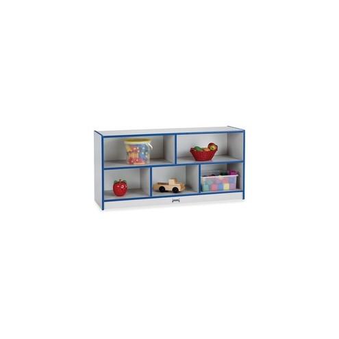 Rainbow Accents Toddler Single Storage - 24.5" Height x 48" Width x 15" Depth - Blue - Rubber - 1Each