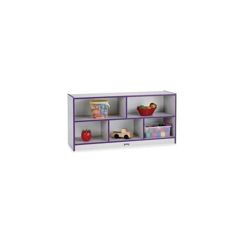 Rainbow Accents Toddler Single Storage - 24.5" Height x 48" Width x 15" Depth - Purple - Rubber - 1Each