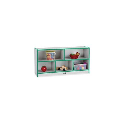 Rainbow Accents Rainbow Low Open Single Storage Shelf - 29.5" Height x 48" Width x 15" Depth - Green - Rubber - 1Each