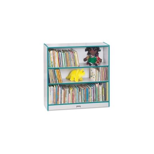 Rainbow Accents 36" Bookcase - 36" Height x 36.5" Width x 11.5" Depth - Teal - 1Each