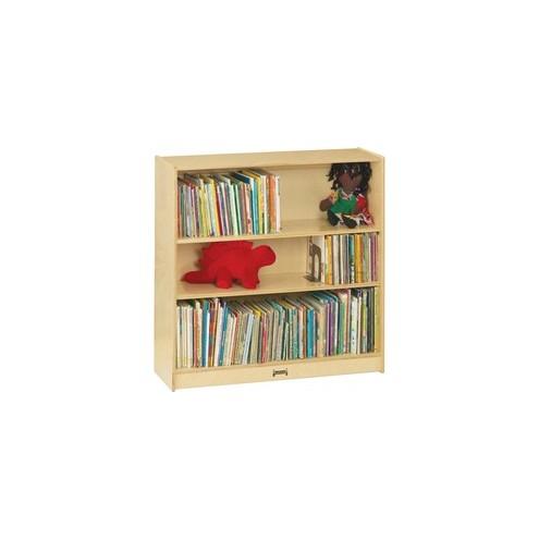 Jonti-Craft Adjustable Shelves Classroom Bookcases - 4 Compartment(s) - 48" Height x 36.5" Width x 12" Depth - Wood Grain - Baltic Birch Plywood - 1Each