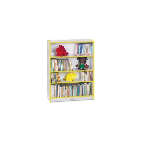 Rainbow Accents 48" Bookcase - 48" Height x 36.5" Width x 11.5" Depth - Yellow - 1Each