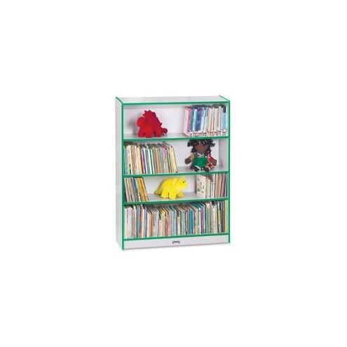 Rainbow Accents 48" Bookcase - 48" Height x 36.5" Width x 11.5" Depth - Green - 1Each