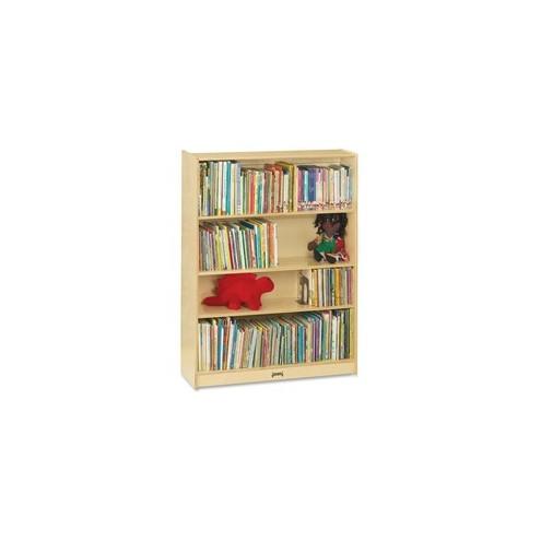 Jonti-Craft Adjustable Shelves Classroom Bookcases - 5 Compartment(s) - 60" Height x 36.5" Width x 12" Depth - Wood Grain - Baltic Birch Plywood - 1Each