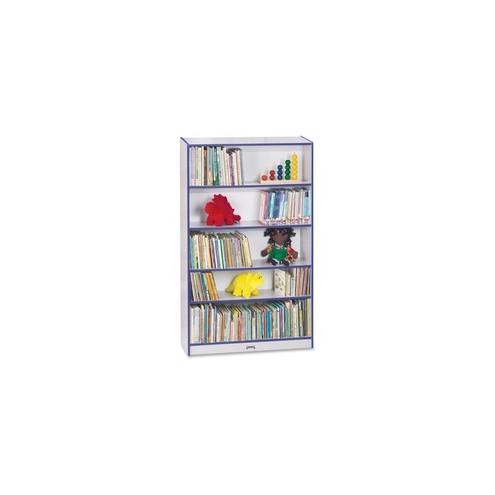 Rainbow Accents 60" Bookcase - 59.5" Height x 36.5" Width x 11.5" Depth - Blue - 2 / Each