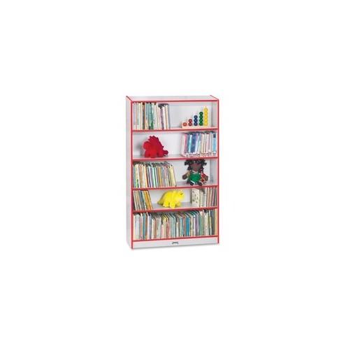 Rainbow Accents 60" Bookcase - 59.5" Height x 36.5" Width x 11.5" Depth - Red - 2 / Each