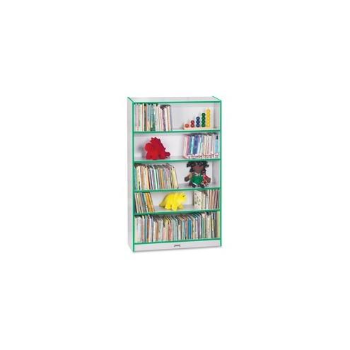 Rainbow Accents 60" Bookcase - 59.5" Height x 36.5" Width x 11.5" Depth - Green - 2 / Each