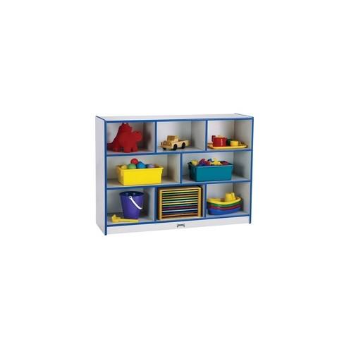 Jonti-Craft Rainbow Super-sized Mobile Storage - 35.5" Height x 48" Width x 15" Depth - Purple - Hard Rubber - 1Each