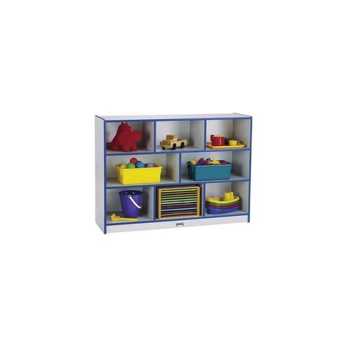 Rainbow Accents Rainbow Super-sized Mobile Storage - 35.5" Height x 48" Width x 15" Depth - Floor - Teal - Hard Rubber - 1Each