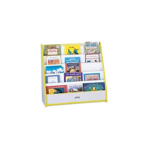Rainbow Accents Laminate 5-shelf Pick-a-Book Stand - 5 Compartment(s) - 1" - 27.5" Height x 30" Width x 13.5" Depth - Yellow - 1Each