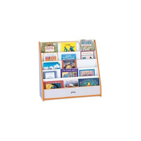 Rainbow Accents Laminate 5-shelf Pick-a-Book Stand - 5 Compartment(s) - 1" - 27.5" Height x 30" Width x 13.5" Depth - Orange - 1Each