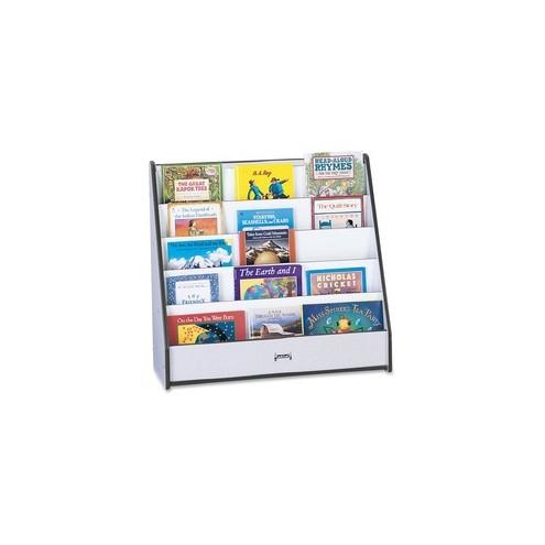 Rainbow Accents Laminate 5-shelf Pick-a-Book Stand - 5 Compartment(s) - 1" - 27.5" Height x 30" Width x 13.5" Depth - Black - 1Each