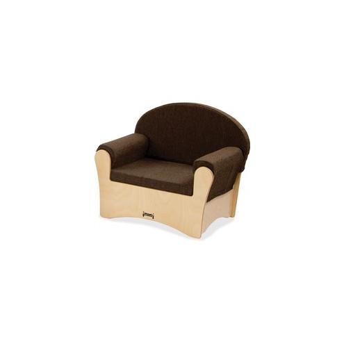 Jonti-Craft Komfy Chair - Espresso Fabric Seat - Baltic - Acrylic - 26.5" Width x 19.5" Depth x 23" Height - 1 Each