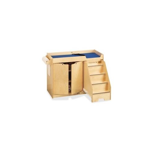 Jonti-Craft Pull-out Stairs Changing Table - 39" Height x 48" Width x 22.50" Depth - Assembly Required - Acrylic, Baltic