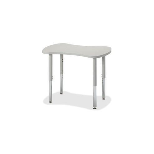 Berries Gray Collaborative Bowtie Table - Gray Top - Four Leg Base - 4 Legs - 1.13" Table Top Thickness - Assembly Required - Powder Coated - Steel