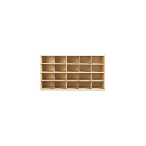 young Time Young Time RTA 25-cubbie Storage Unit - 32.5" Height x 48" Width x 15" Depth - Maple - 2 / Each