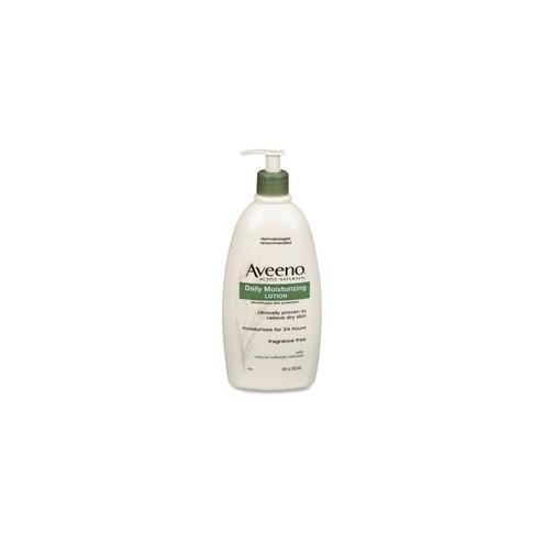 Aveeno&reg; Daily Moisturizing Lotion with Oat for Dry Skin - 18 fl. oz. - Lotion - 18 fl oz - For Dry Skin - Applicable on Body - Moisturising, Fragrance-free, Non-greasy, Non-comedogenic - 1 Each