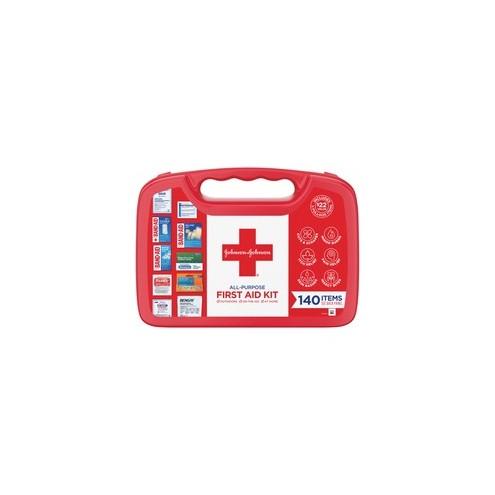 Johnson & Johnson All-purpose First Aid Kit - 140 x Piece(s) - 1 Each