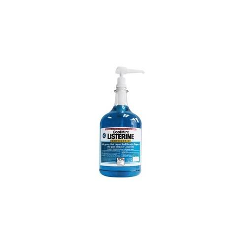 LISTERINE&reg; COOL MINT Antiseptic Mouthwash - For Plaque, Gingivitis, Bad Breath - Mint - 1 gal - 1 Each