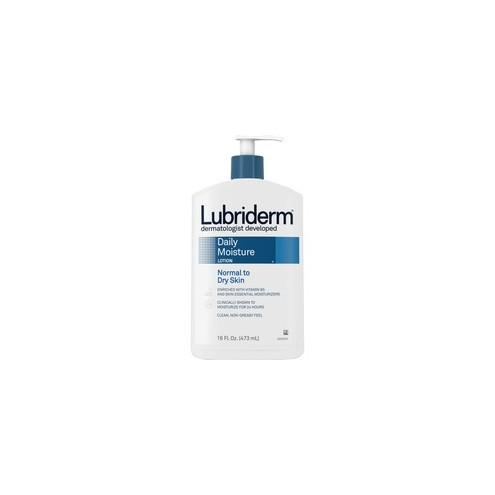 Lubriderm Daily Moisture Lotion - Lotion - 16 fl oz - For Normal, Dry Skin - Moisturising, Non-greasy - 1 Each