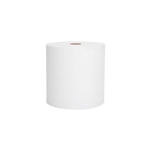 Scott High-Capacity Hard Roll - 1 Ply - 8" x 1000 ft - 7.87" Roll Diameter - White - Paper - Chlorine-free, Soft, Absorbent, Nonperforated, Fragrance-free - For Washroom - 12 / Carton