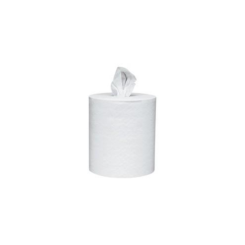 Scott Roll Control Center-Pull Paper Towels - 1 Ply - 8" x 12" - 700 Sheets/Roll - White - Paper - Absorbent - 6 / Carton