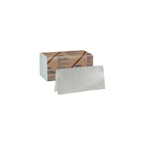 Wypall L10 Dairy Towels - 1 Ply - Single Fold - 9.30" x 10.50" - White - Light Duty, Soft, Strong, Absorbent, Foldable - For Dairy Industry, General Purpose - 2400 / Carton