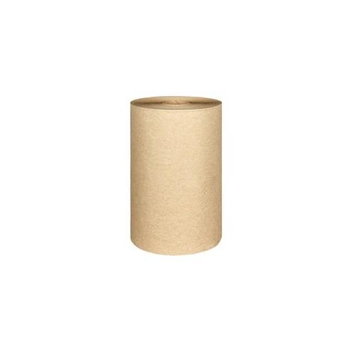 Scott Recycled Hard Roll Paper Towels - 1 Ply - 8" x 400 ft - 5.40" Roll Diameter - Brown - Fiber, Cardboard - Eco-friendly, Absorbent, Textured, Non-chlorine Bleached - For Bathroom - 12 / Carton