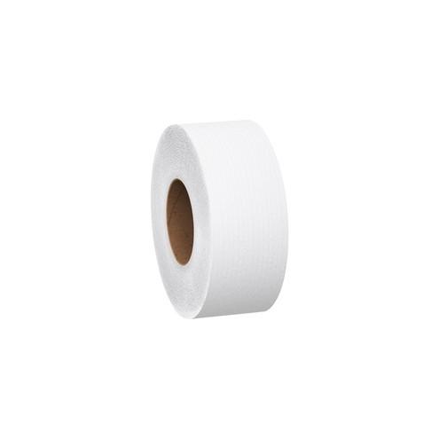 Scott JRT Jr Jumbo Roll Bath Tissue - 2 Ply - 3.50" x 1000 ft - 9" Roll Diameter - White - Fiber - 4 / Carton