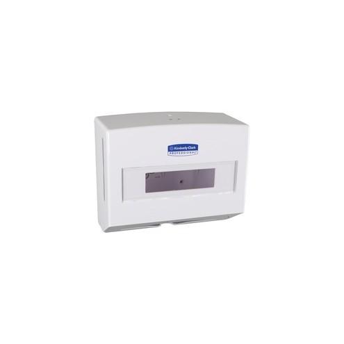 Kimberly-Clark Professional Compact Towel Dispenser - 9" Height x 10.8" Width x 4.8" Depth - White - Compact, Lockable