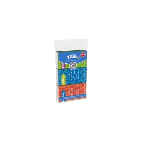Kleenex Go Pack Tissue - 3 Ply - White - 36 / Carton