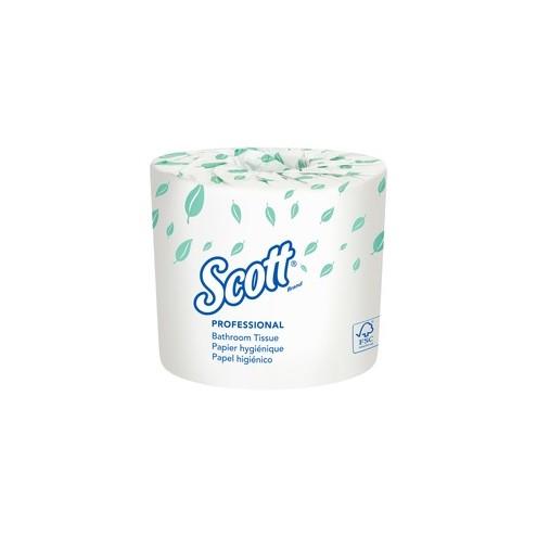 Scott 2ply Standard Roll Bath Tissue - 2 Ply - 4" x 4.10" - 550 Sheets/Roll - White - Absorbent - 20 / Carton