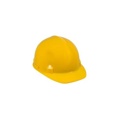 Kimberly-Clark 4-point Rachet Suspension Helmet - Lightweight, Adjustable Ratchet, Impact Absorption - Head Protection - High-density Polyethylene (HDPE) - Yellow - 1 Each