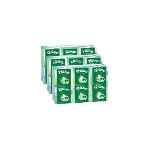 Kleenex Soothing Lotion Tissue - 3 Ply - White - Anti-viral - 75 Quantity Per Box - 27 / Carton