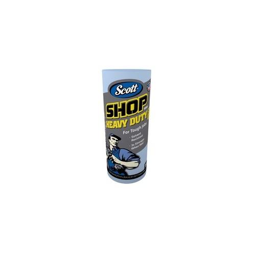 Scott Pro Shop Towels - 11" x 22.77 ft - 60 Sheets/Roll - Blue - Hydroknit - Solvent Resistant, Absorbent, Reusable, Soft, Strong, Heavy Duty - For Hand, Tools - 12 Rolls Per Carton - 720 / Carton