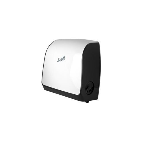 Scott Pro Manual Towel Dispenser - 1 - 9.2" Height x 12.7" Width x 16.4" Depth - Black - Quiet Operation