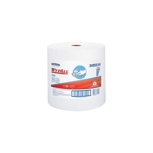 Wypall X60 Wipers Jumbo Roll - Wipe - 12.50" Width x 13.40" Length - 1100 / Carton - White