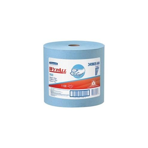 Wypall X60 Wipers Jumbo Roll - Wipe - 12.50" Width x 13.40" Length - 1 Carton - Blue