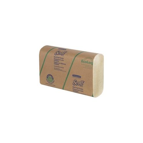 Scott Multi-Fold Towels - Absorbency Pockets - 9.20" x 9.40" - Soft Wheat - Fiber - Multi-fold, Absorbent, Eco-friendly - 250 Quantity Per Pack - 4000 / Carton