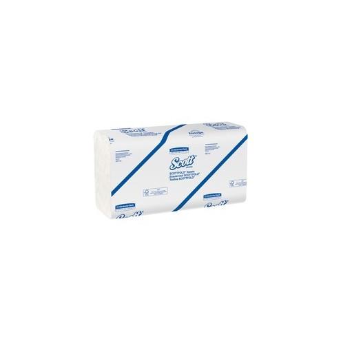 Scott Scottfold Multi-Fold Towels - Low Wet Strength - 9.40" x 12.40" - White - Soft, Absorbent, Hygienic - For Hand - 4375 / Carton