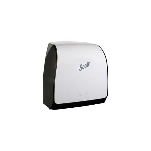Scott Mod Slimroll Towel Dispenser - Hardwound Roll Dispenser - 13" Height x 12.7" Width x 7.2" Depth - White - Compact, Touch-free